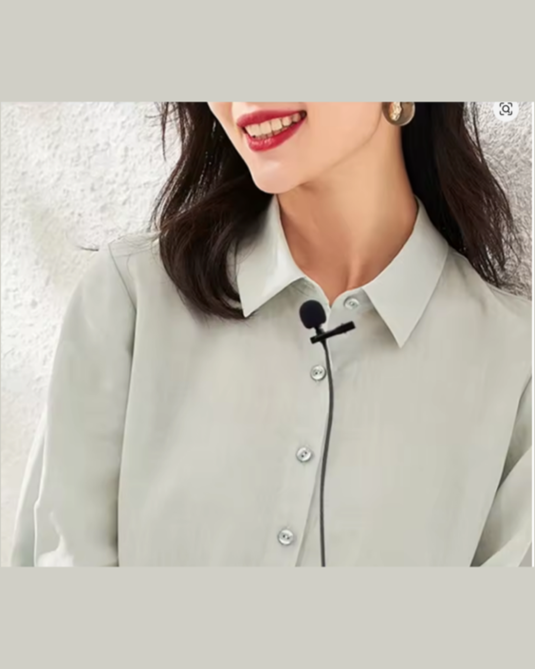 Omnidirectional Metal Tie Clip Microphone for Devices