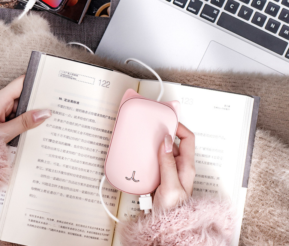 Portable USB Rechargeable Hand Warmer Power Bank