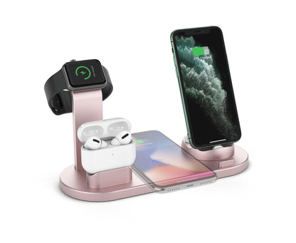 4-in-1 Wireless Charger for Apple Devices and Holder