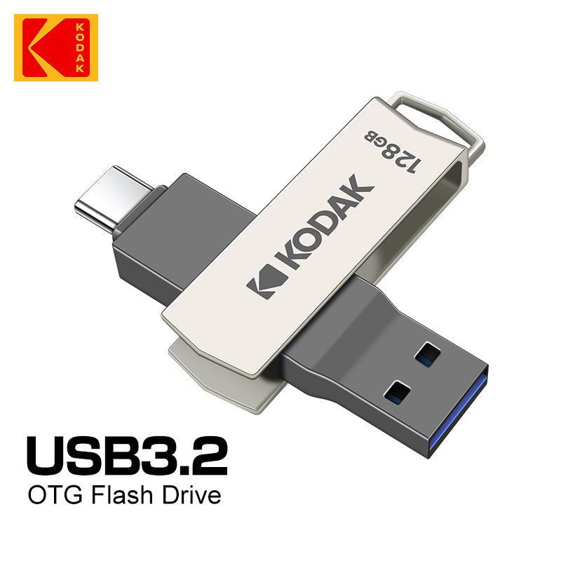 Kodak Metal USB 3.2 Flash Drive Type C (64GB/128GB/256GB)