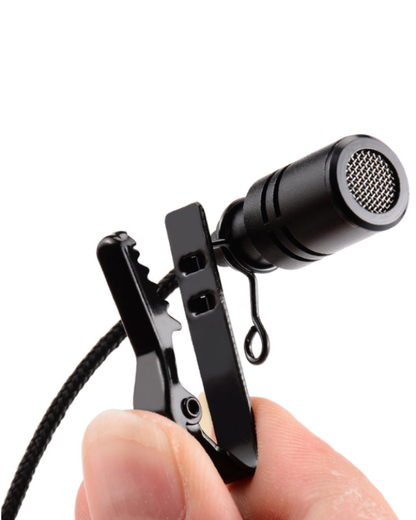 Omnidirectional Metal Tie Clip Microphone for Devices